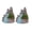 B, variant on Dserhfy 2 Pcs Miniature Stone Statue Resin Fake Rock Models for Diorama Supplies Micro Train Landscape Railway Sand Table Zen Garden Accessories