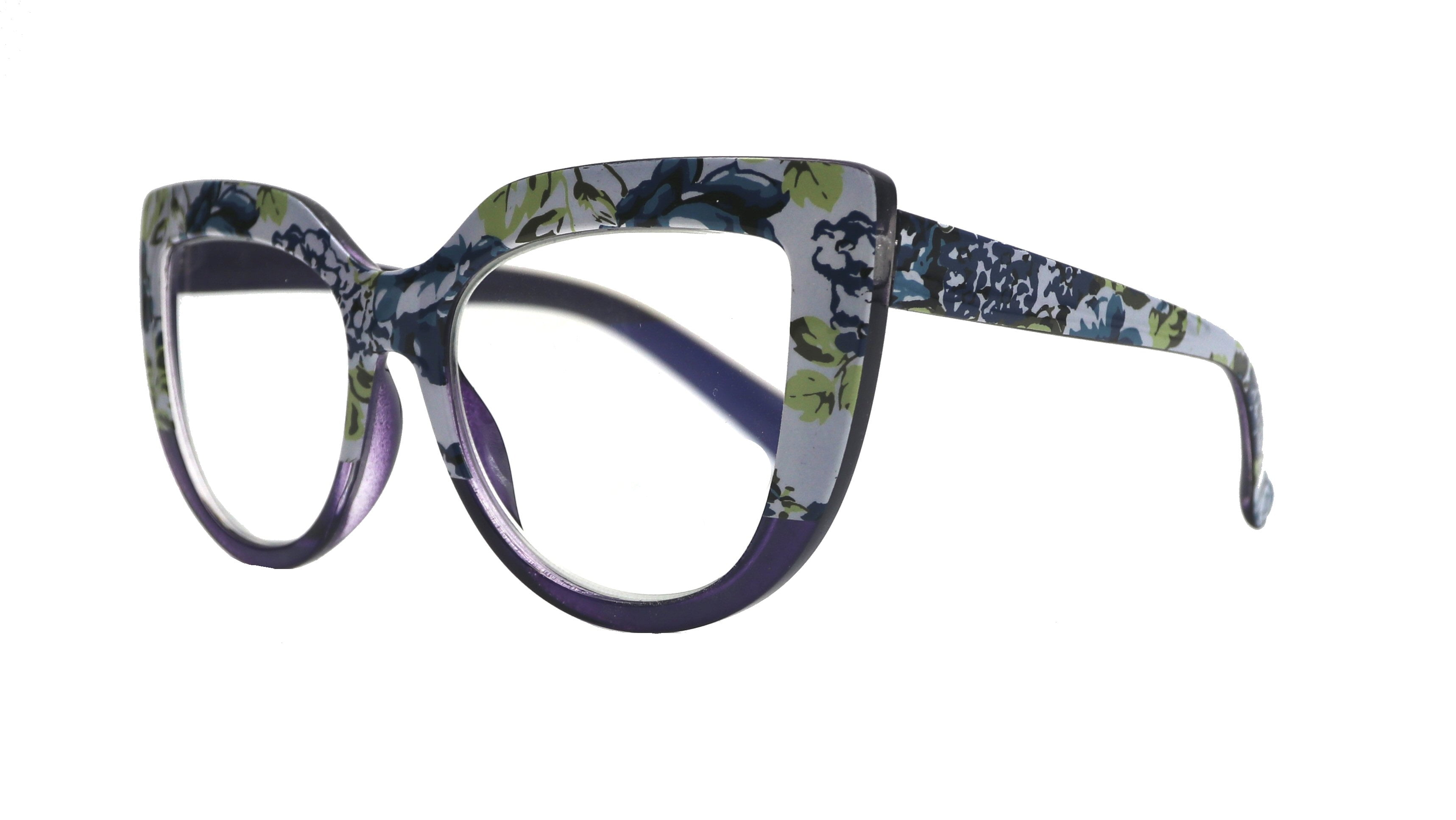 +2.50 Bevi Eyewear® Adult Cat Eye Single Vision Purple Reading Glasses, 3 Pair