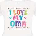 thumbnail image 4 of Inktastic I Love My Oma Granddaughter Girls Long Sleeve Baby Bodysuit, 4 of 5