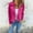 Hot Pink, variant on Suede Jacket for Women Womens Cropped Jacket Fitted Jackets for Women Spring Jackets Short Jackets for Women Cropped Bomber Jacket Women Business Casual Jackets for Women Pink M