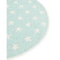 thumbnail image 4 of Unique Loom Whimsy Kids Collection Area Rug - Stars (3' 3" Round Clear Blue/Ivory), 4 of 9