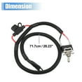 thumbnail image 7 of Unique Bargains 1 Set 71.7cm 28.23" Auto Switched Fuse Universal Automotive Switched Fuse Switch for Mini Fuse with Wire, 7 of 7