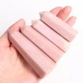 thumbnail image 2 of RSAMD 1PC Natural Pink Opal Tower Point Quartz Crystal Obelisk Wand Healing Stone Gems-6-7cm, 2 of 8