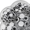 thumbnail image 2 of 730PCS/Set Self Adhesive Sticky Wiggle Googly Eyelash Eyes Assorted Size Kids Clothes Scrapbooking Puppets, 2 of 5