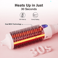 thumbnail image 6 of K&K 1.77 Inch Heated Curling Brush Ceramic Tourmaline Ionic Curling Iron Volumizing Hot Brush Create Root Volume & Loose Curls, Volume Curls Ceramic Tourmaline Ionic Round Brush Volumizer, 6 of 7
