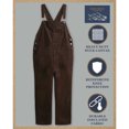 thumbnail image 2 of Bass Creek Outfitters Mens Overalls - Insulated Bib Overalls for Men Duck Canvas Mens Jumpsuit Bibs, 2 of 7