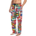 thumbnail image 5 of FREEAMG Racoons Family Pattern Men's Pajama Pants Sleepwear Lounge Pajama Bottoms, 5 of 7