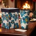 thumbnail image 4 of Topadorn Ceramic Coffee Mug Travel Coffee Ceramic Mug Ceramic Latte Teacup with Lid and Color Box 17 oz.,Yellow and Blue flowers, 4 of 10