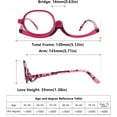 thumbnail image 6 of 2 Pairs Eye Make Up Reading Glasses Womens Magnifying Cosmetic Readers Rotating Makeup Glasses for Women, 6 of 6