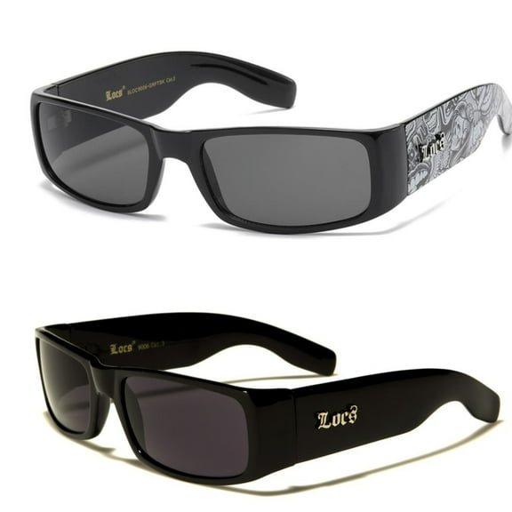 2 Pack Locs Hardcore 9006 1 Black  & 1 Pair Graffiti/Skull