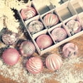 thumbnail image 3 of Amber brown 12 piezas de bolas de Navidad, decoraciones colgantes para árbol de Navidad, juego de adornos navideños inastillables, 3 of 4