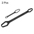 thumbnail image 3 of Uxcell 2pcs 3-17mm 8-22mm Double-ended Adjustable Wrench 0.2" 0.3" Thick, Black, 3 of 6