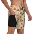 thumbnail image 3 of Fotbe Floral Strawberr Men’s Swim Trunks Quick Dry Swim Shorts Board Shorts with Mesh Lining-Small, 3 of 9