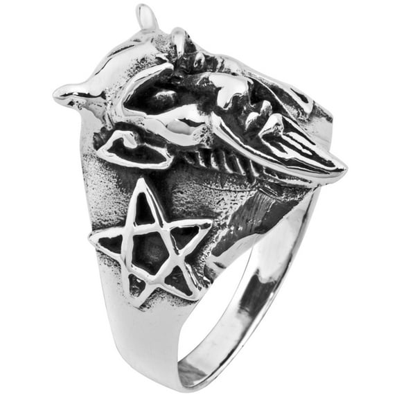 Devil .925 Sterling Silver Ring - 13
