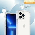 thumbnail image 5 of AMZER Crusta Hybrid Full Body Case for iPhone 13 Pro Max with Built-in Screen Protector - Glitter Transparent, 5 of 9