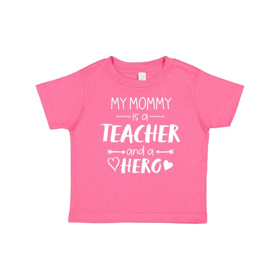 Inktastic My Mommy is a Teacher and a Hero Boys or Girls Baby T-Shirt