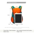 thumbnail image 6 of Manviss 15L Cycling Backpack Waterproof Climbing Daypack, Women Men, Orange, 6 of 7