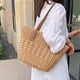 thumbnail image 4 of Bolso de paja tipo hobo para mujer, bolso de hombro tejido, bolso de mano grande para playa, de verano, bolso de mano hecho a mano, 4 of 6