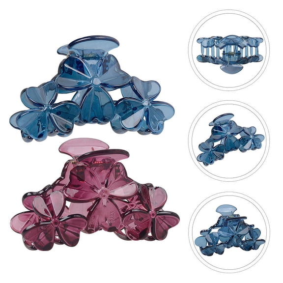 STRANDCHIC 2Pcs Elegant Hair Claw Clip Scratchresistant Hair Barrettes for Women Daily Life