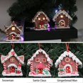 thumbnail image 4 of Glitter Gingerbread House Decorative Holiday Christmas Tree Ornament Set with Candy Canes, Gumdrops, and Peppermint Swirls, 4 of 7