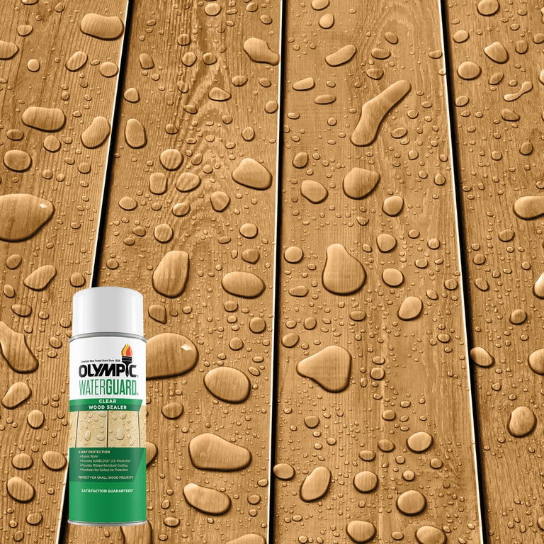 Olympic Waterguard Clear Exterior Wood Sealer Spray, 12 oz photo 1