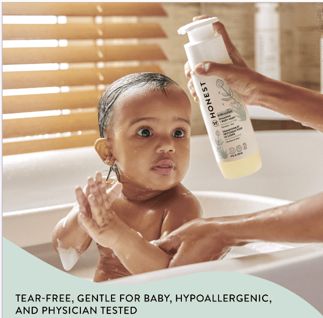 (6 pack) The Honest Company Baby Shampoo and Body Wash Sensitive Fragrance Free 18 fl oz