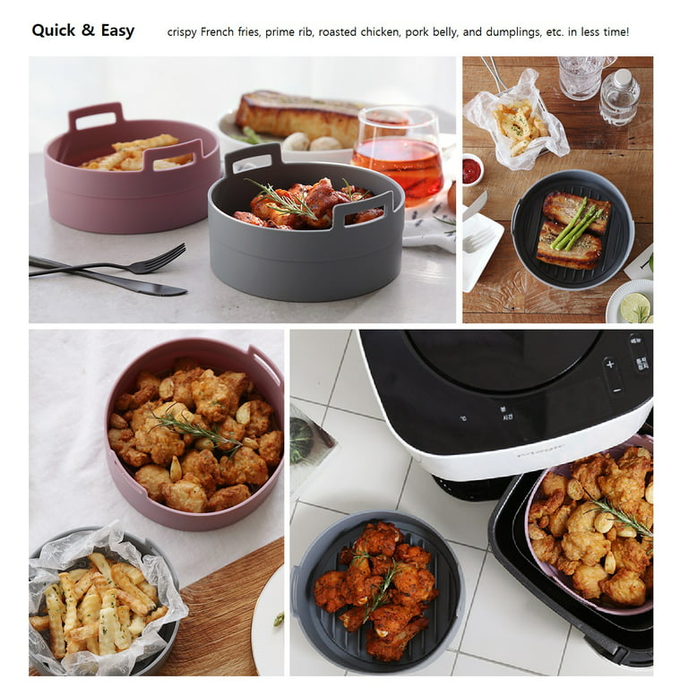 Dropship 1/2pcs Air Fryer Silicone Pot; Reusable Air Fryer Liners; Silicone  Air Fryer Basket; Food Safe Air Fryer Accessories to Sell Online at a Lower  Price