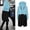 Light Blue-b, variant on Women Autumn And Winter Casual Fashion Solid Color Drawstring Hooded Long Zipper Pocket Coat Long Jacket Coat Womens Casual Winter Jacket Women Western Juniors Jacket