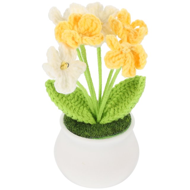 KAKOWELY Flor De Crochet Para Adornar Espacios Interiores Con Estilo Delicado Y