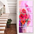 thumbnail image 1 of Bouquet of Poppies in Glass Vase - Large Floral Canvas Art Print, 1 of 3