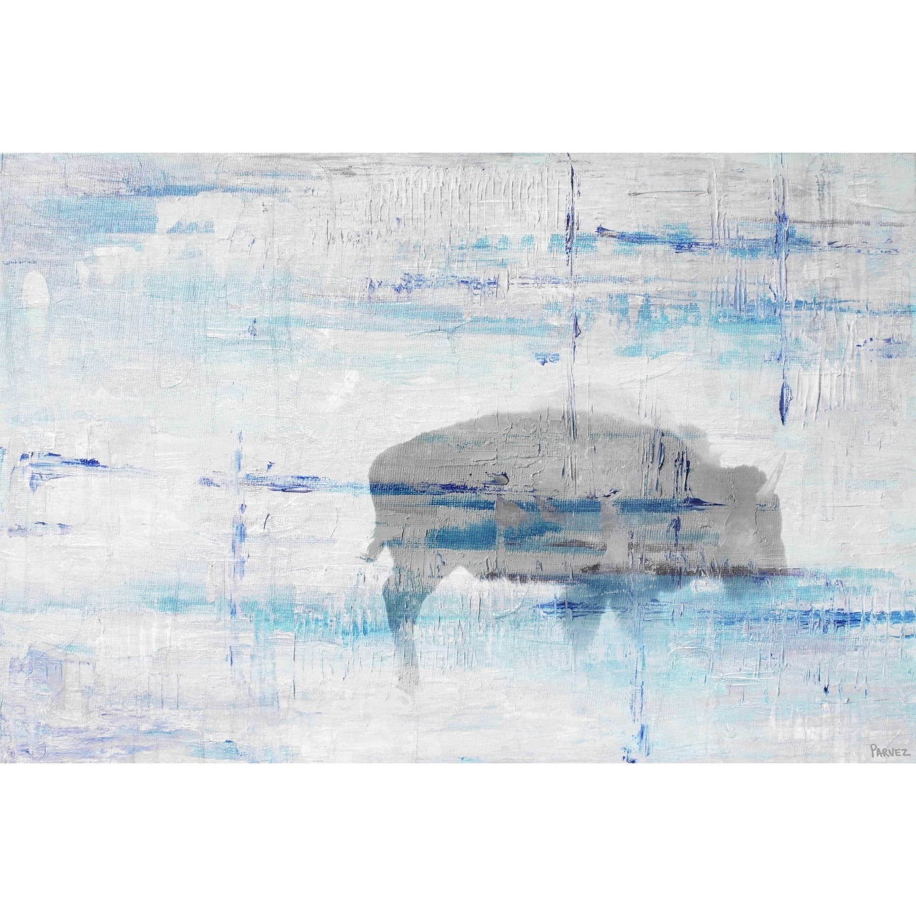 "Buffalo Shadow" Painting Print on Wrapped Canvas