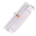 thumbnail image 2 of Cortador de papel A4 de 1 pieza (blanco), guillotina cortadora de papel con herramienta automática de seguridad para álbumes de recortes para cortar fotografías o etiquetas en papel, manual para el hogar y la oficina Rojo Verde, 2 of 5