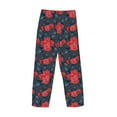 thumbnail image 5 of Xecao Rose Flowers Men's Straight Lounge Pajama Pants: The Ultimate in Comfortable Sleepwear, 5 of 9