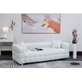 thumbnail image 7 of ARCTICSCORPION Modern Accent Sofa with 2 Pillows, Blue/White, 7 of 7