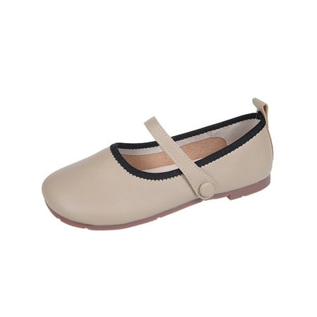 

GWAABD Comfy Slip on Shoes for Women s New Mori Retro Shallow Mouth Low Heeled Flat Shoes Student Round toe Buckle Shoes