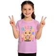 thumbnail image 7 of SHenli Baby Boy Tops Letter Print Cowl Neck Shirt Short Sleeve T Shirt Top Loose Fit Summer Tops Little Boys Clothes Pink 2-3 Years, 7 of 7