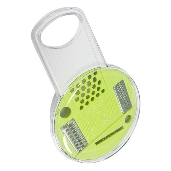 OUNONA Stainless Steel Grater Slicer for Fruits and Vegetables Plant Carrots Green