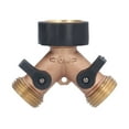 thumbnail image 1 of 3/4in Hoses Connector, Independent Switch Easy Control Hose Splitter  For Washing Car For Watering Plants, 1 of 8