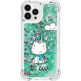 thumbnail image 2 of Compatible with iPhone 14 Pro Max Case Glitter for Girls Women Cute Liquid Floating Quicksand Shockproof Bumper Silicone Clear Case for iPhone 14 Pro Max 6.7 inch Little Monster YB, 2 of 12