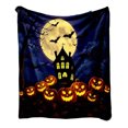 thumbnail image 2 of Halloween Blanket,Halloween Pumpkin Blanket 40"x60",Fall Halloween Throw Blanket Gifts for Women,Cozy Soft Flannel Fleece Quilt for Home Living Room Couch Bed Chair or Dorm Decor(A), 2 of 5