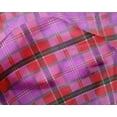 thumbnail image 4 of oneOone Silk Tabby Fabric Madras Check Printed Fabric 1 Yard 42 Inch Wide, 4 of 4