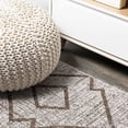 thumbnail image 4 of JONATHAN Y SANTA MONICA 2 x 8 Runner Rug, Carwa Tribal Diamond Trellis - Beige/Brown, SMB128A-28, 4 of 10