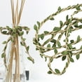 thumbnail image 4 of 10m Simulation Leaves Mixed Braid Forest Series Hemp Rope Rattan Decoration Khaki, 4 of 8