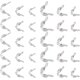 thumbnail image 1 of 1 caja de 600 tapas de nudos de acero inoxidable para cuentas, 3 tamaños, de metal, abiertas, tipo concha, plegables, para engarzar cuentas, extremos de calota, para joyería, 1 of 5