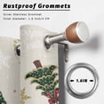 thumbnail image 2 of Outdoor Curtains for Patio Waterproof, Christmas Outdoor Privacy Panels Grommet, Winter Pine Tree Gold White Xmas Snowflakes Blackout Outside Curtains for Porch/Cabana/Pergola/Gazebo 54"x95", 1 Panel, 2 of 8