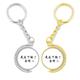 thumbnail image 1 of Chinese Online palabras muestra que uno no Anillo de oro de metal llavero llavero, 1 of 4