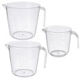 thumbnail image 1 of unbranded 3Ud Taza Medidora Transparente Graduada Para Cocina Resistente Y Portátil Uso Doméstico, 1 of 7