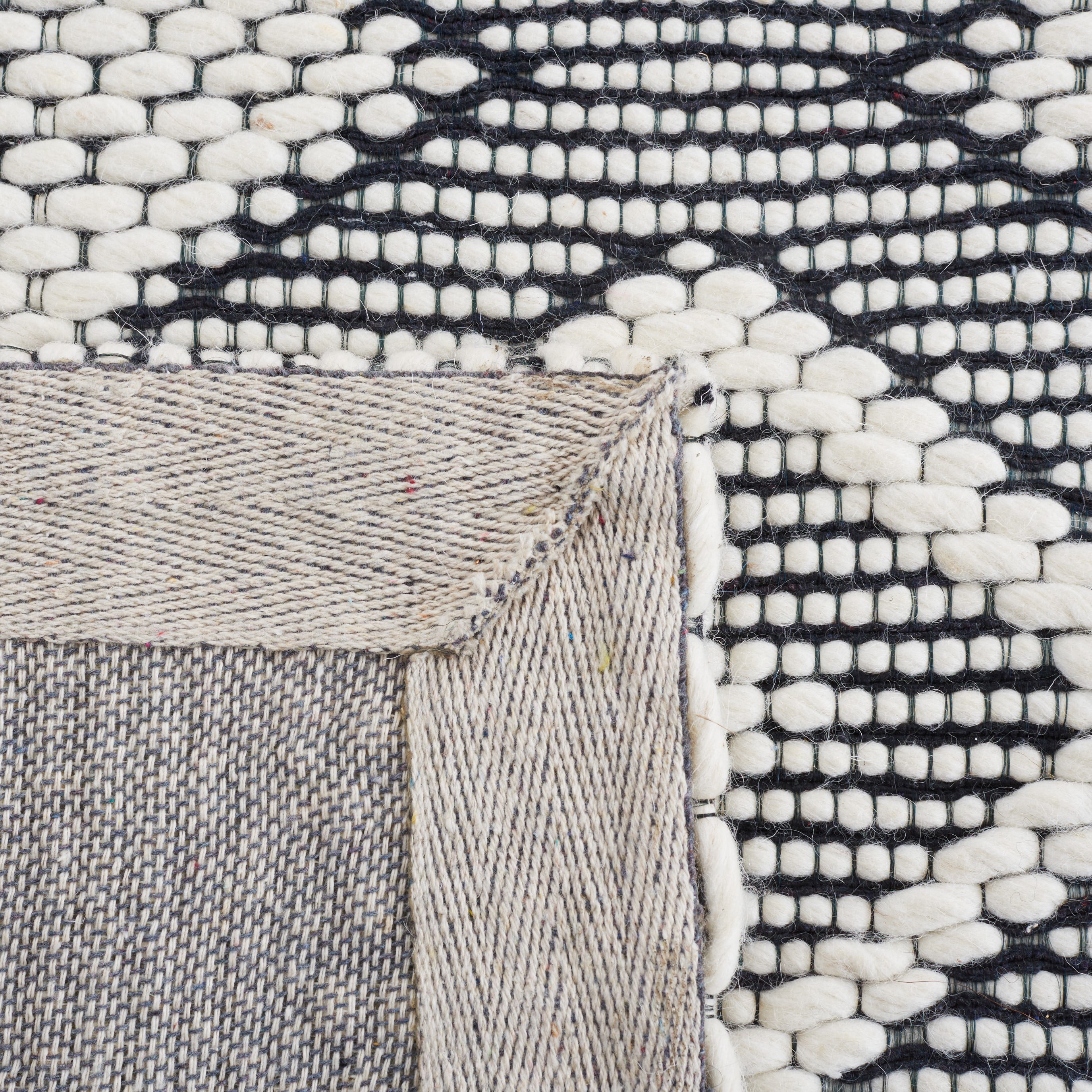 SAFAVIEH Vermont Weldon Trellis Area Rug, Ivory/Black, 5' x 8'