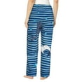 thumbnail image 3 of Haiem Sharks on White Blue Striped Women's Pajama Pants Ultra Lightweight Pjs Bottoms Sleepwear Bottom Pants With Pocket Drawstring-Small, 3 of 9