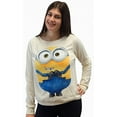 thumbnail image 3 of Adult Women Woobie Microfiber Minky Plush Sleep Sweatshirt Pullover Top (Size Small, Minion Fabric), 3 of 3